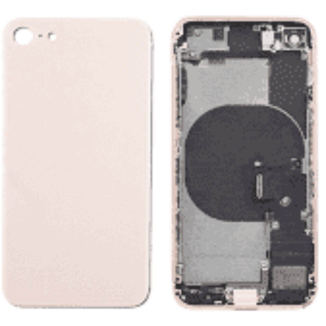 Back Housing With Small Parts for iPhone 8 - Gold - Best Cell Phone Parts Distributor in Canada, Parts Source Back Housing With Small Parts for iPhone 8 - Gold - Best Cell Phone Parts Distributor in Canada, Parts Source